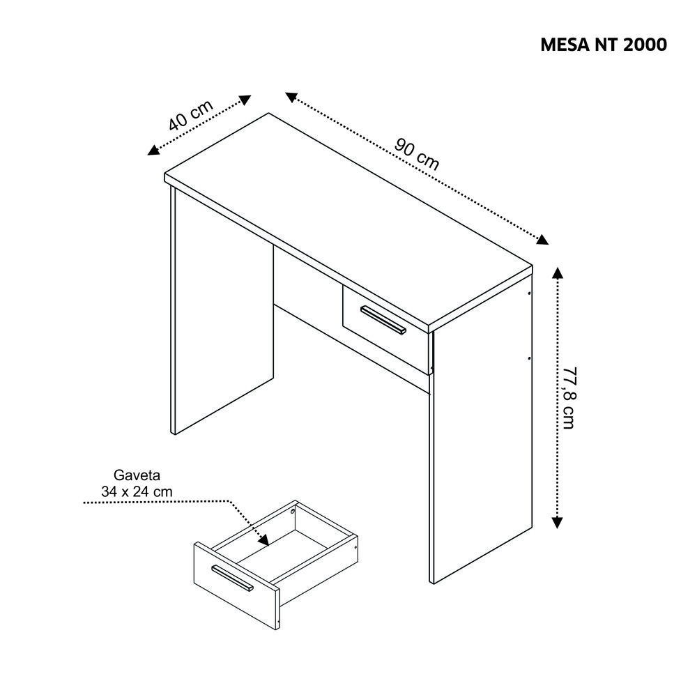 Escritorio Casaideal Oslo / 1 Caj&oacute;n image number 4.0